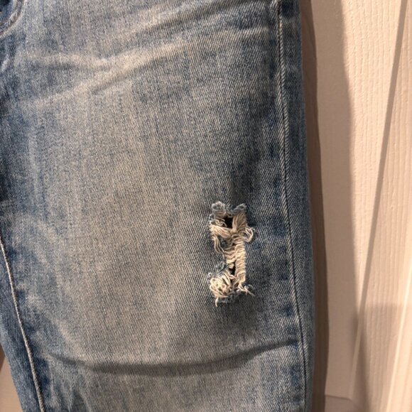 J. Crew Distressed Vintage Crop Medium Wash Jeans - Picture 6 of 10